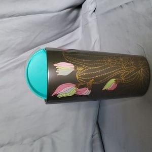 Starbucks 12 oz cactus flower ceramic travel mug